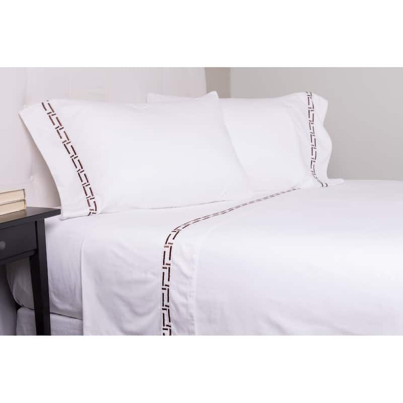 Ellis Sheet Set, Saddle, Queen - Queen - Saddle
