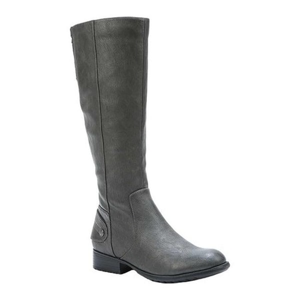 Grey riding boots wide calf Clearance