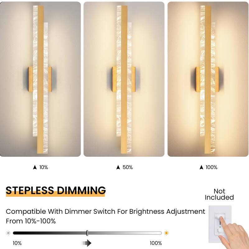 Modern Bathroom Vanity Light 24 inch Dimmable LED Bath Bar Light Fixtures Over Mirror - Wall Sconce