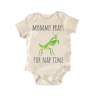 Praying Mantis Love Bug - Baby Boy Girl Clothes Infant Bodysuit Funny Cute Newborn