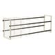 preview thumbnail 4 of 5, TRINITY BASICS® 2-Tier Expandable Shoe Rack, 2-Pack, White