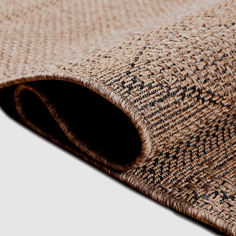 Terra by Obeetee Sol Diamond Stripe Natural Rug