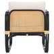 preview thumbnail 17 of 22, SAFAVIEH Alybeth Boho Coastal Solid Wood Accent Chair with Cushion - 26" W x 26" D x 26" H
