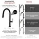 preview thumbnail 38 of 71, Single Handle Pull-Down Sprayer Kitchen Faucet K-141 - Height: 17.25" Spout H: 9" Spout R: 9"