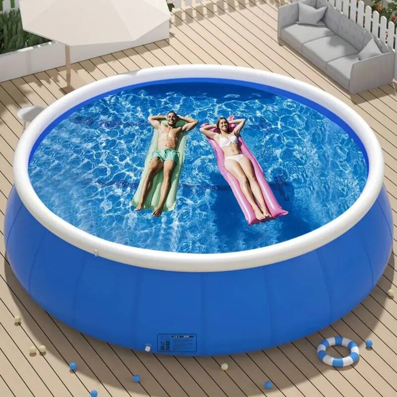 Inflatable Swimming Pool w/Durable PVC Material,Easy Installation - 305*76