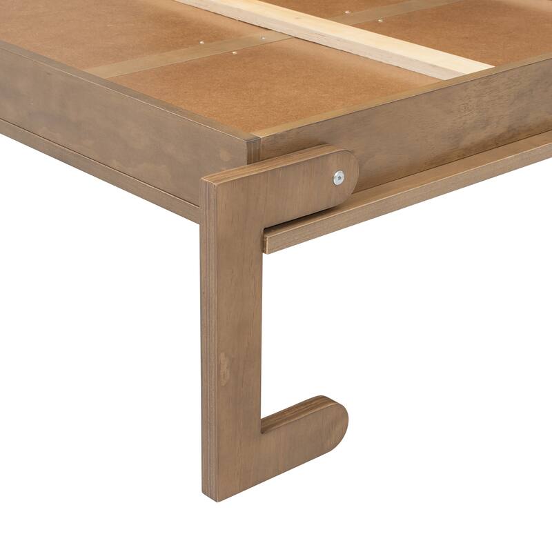 Queen Murphy Bed with Louvered Storage Shelves Foldable and Space-Saving Design