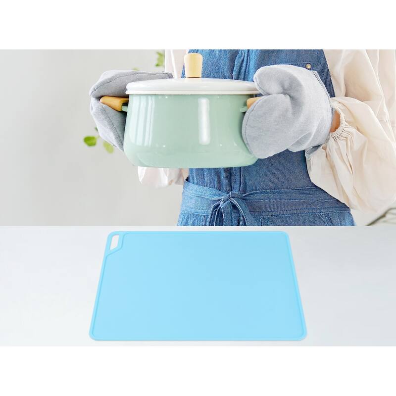 Placemat Set of 6 Silicone Placemats for Kitchen Dining Table Decor, Table Placemats Wipeable Table Mat - 15*12in
