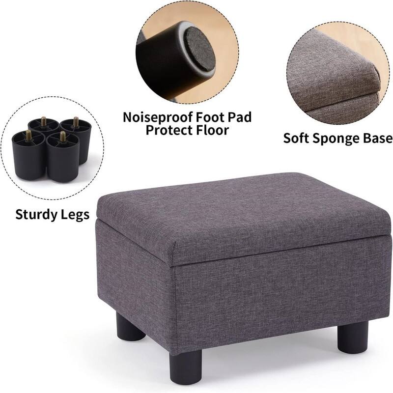 Small Foot Stool Ottoman for Living Room