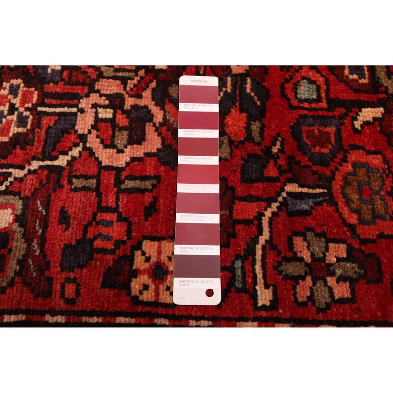 ECARPETGALLERY Hand-knotted Andelz Red Wool Rug - 3'10 x 10'5