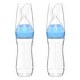 preview thumbnail 1 of 7, Tadpoles 4 oz Silicone Baby Food Dispensing Spoon 2 Pack - Includes Stopper (Blue)