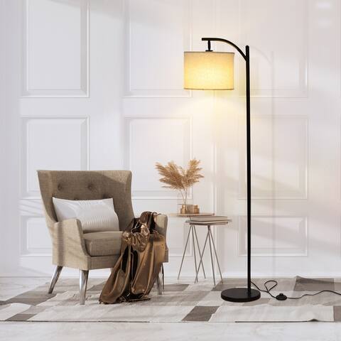 Eudosia 62" Modern Arched Floor Lamp with Remote Dimmable and 4 Color Temperature