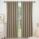 preview thumbnail 99 of 109, Deconovo Back Tab Blackout Curtains (2 Panel) 52W x 54L - Khaki
