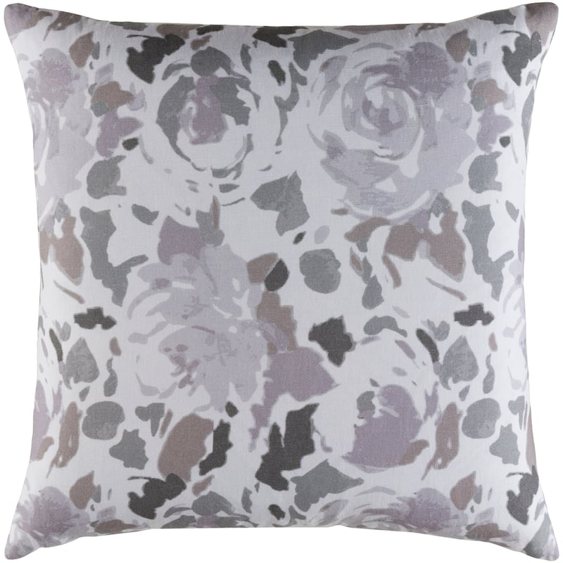 Decorative Sain Lilac 20-inch Throw Pillow Cover