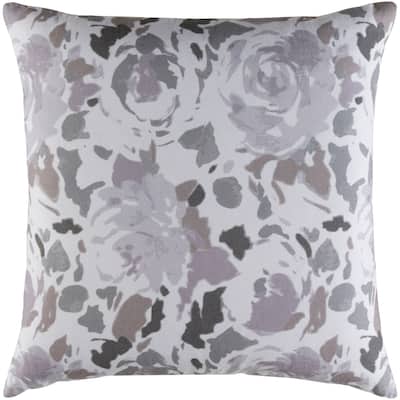 Decorative Sain Lilac 22-inch Throw Pillow Cover