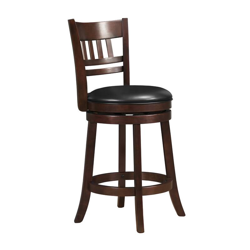 Aris Lattice Back Swivel Barstool - Counter Height