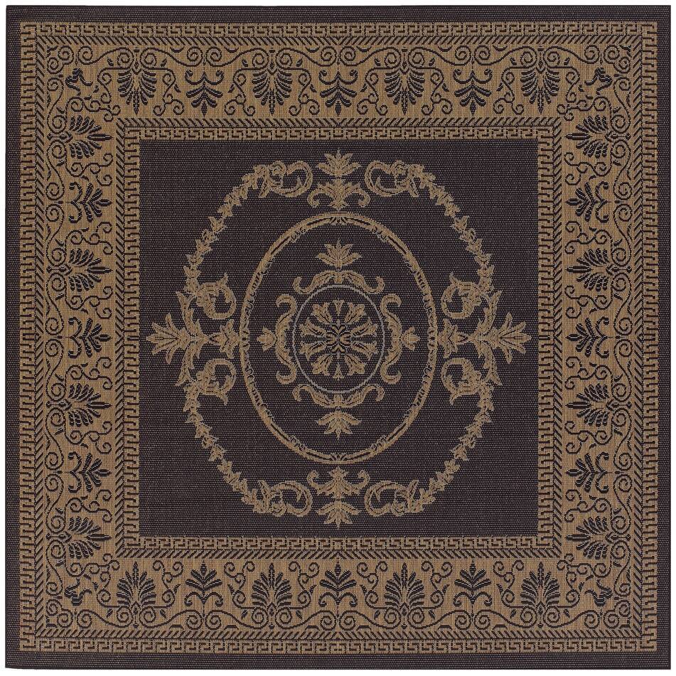 Dream Decor Rugs Pergola Royal Hallmark Black Cocoa Outdoor Area Rug