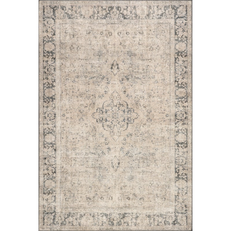 Nuloom Hillstone Collection Traditional Vintage Medallion Area Rug