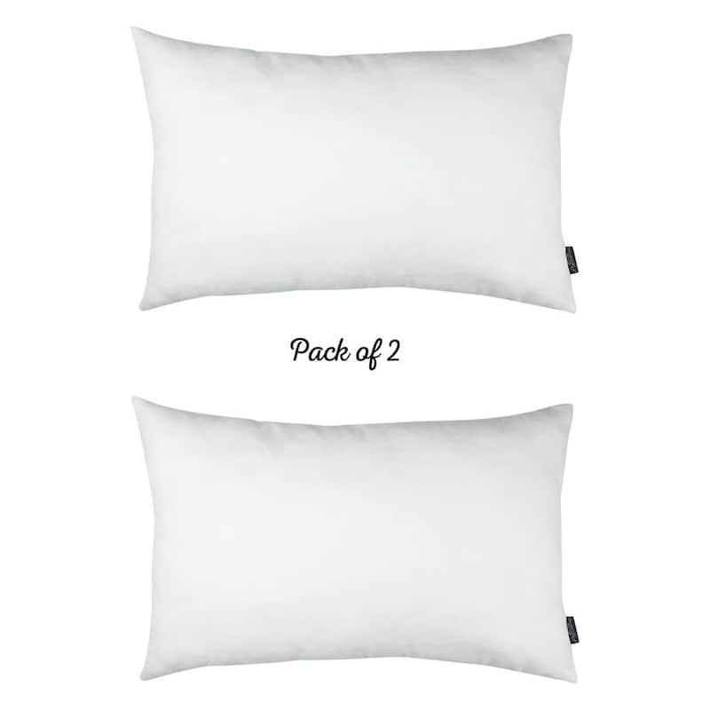 Honey Set of 2 Decorative Throw Pillow Cover Solid Color Lumbar