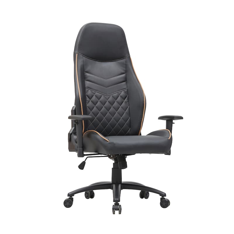 Joseff Black Faux Leather Reclining Gaming Chair by Furniture of America