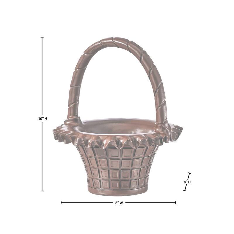 10" Resin Chocolate Easter Basket