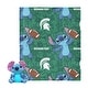 preview thumbnail 17 of 71, NCAA Enroll Stitch Hugger Pillow & Silk Touch Throw Blanket Set 40x50 inches - Michigan State University