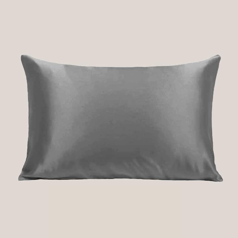SHINE Satin Pillowcase - Super Soft Pillow Covers - Gunmetal - King