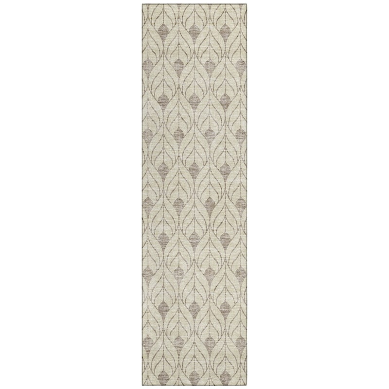 Machine Washable Indoor/ Outdoor Chantille Geo Teardrop Rug