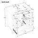 preview thumbnail 6 of 8, 30" Bathroom Vanity with Sink, Bathroom Vanity Cabinet with Three Drawers and Door, Solid Wood and MDF