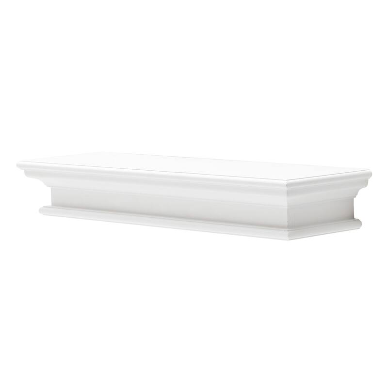 Classic White Floating Wall Shelf