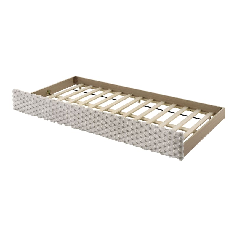 Furniture of America Rein White Twin Upholstered Daybed with Trundle