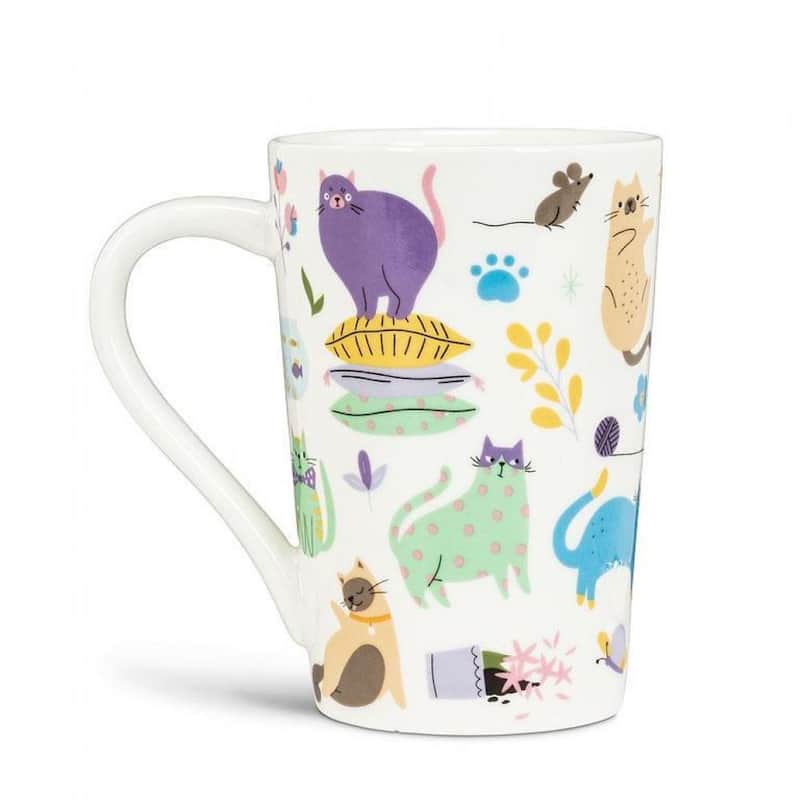 Cats & Flowers Mug - Multi