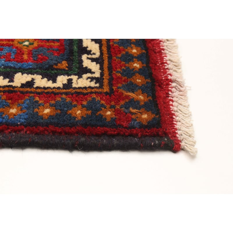 ECARPETGALLERY Hand-knotted Afghan Burnt Orange Wool Rug - 3'5 x 5'2