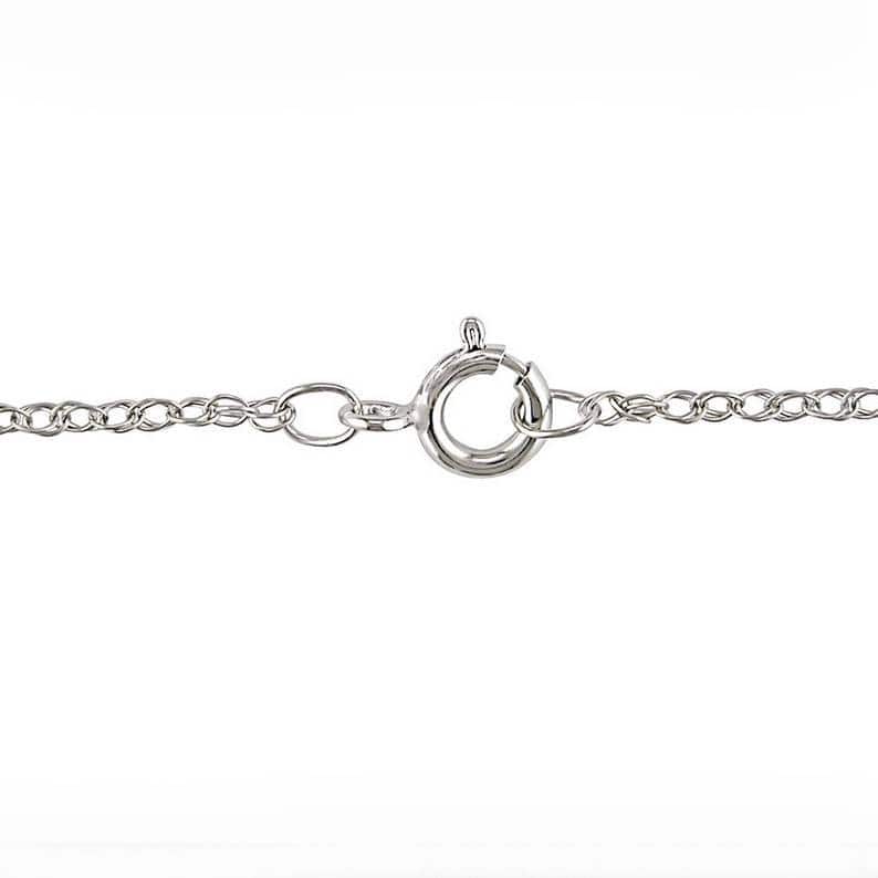 1/3Ct Mini Duet Circle Diamond Necklace Gold Pendant Lab Grown 18"