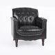 preview thumbnail 62 of 69, Tufted Vegan Leather Accent Chair Upholstered Armchair