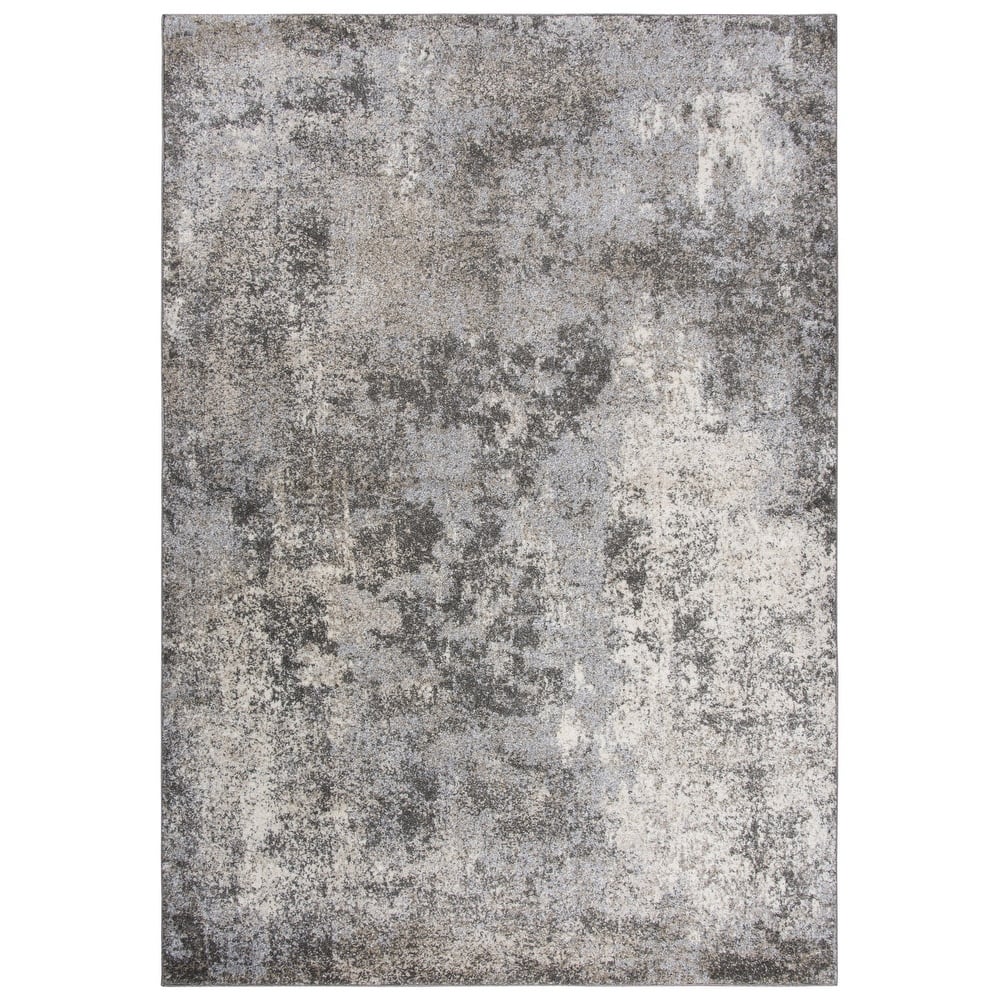 Alora Decor Venice Neutral Tan, Cream, Silver, and Grey Abstract Rug