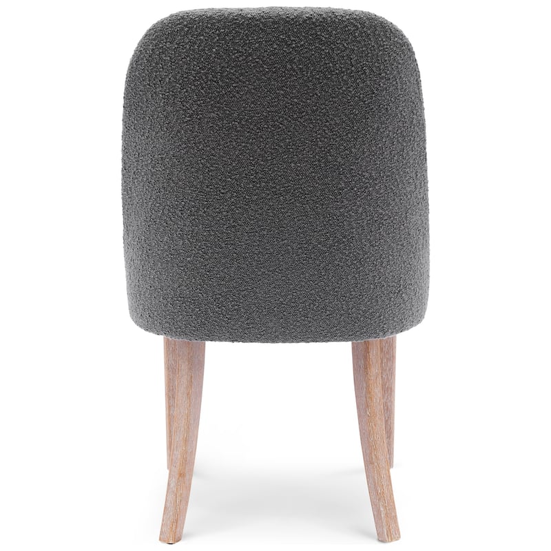 Farmhouse Water and Stain Resistant Boucle Upholstered Side Chair (Set of 6)