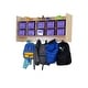 preview thumbnail 3 of 1, Contender Wall Hanging Storage with 10 Purple Trays - 46.75