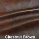 preview thumbnail 12 of 11, Davis Top Grain Leather Upholstered L-shaped Sectional Sleeper Sofa Chestnut Brown