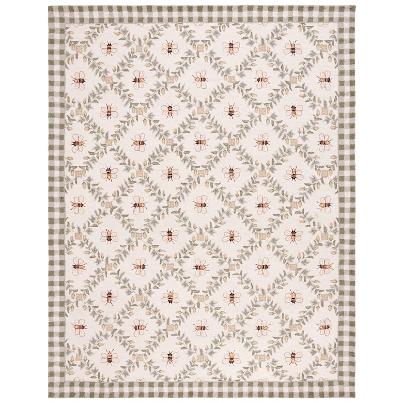 SAFAVIEH Handmade Chelsea Aubree French Country Trellis Wool Rug