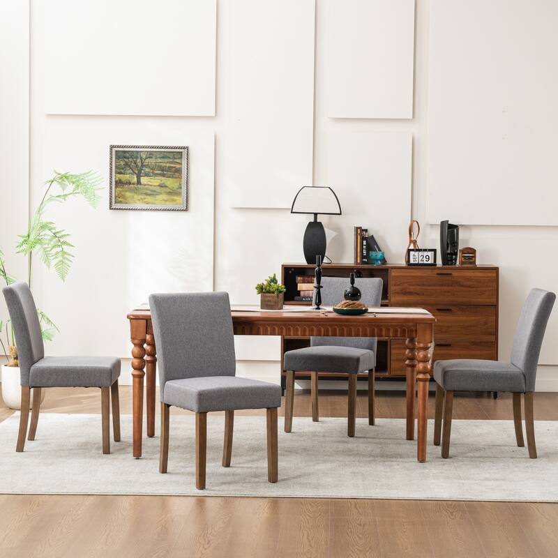 Upholstered Dining Chairs Set of 4, Armless Kitchen Chairs