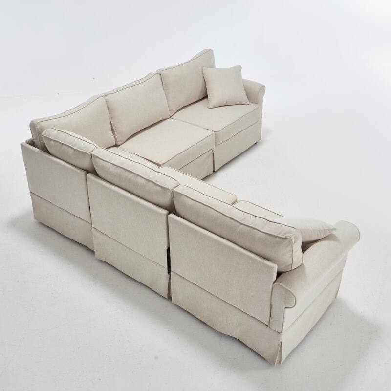 Modular Sectional Sofa Set Convertible L Shaped Couch