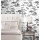 Black & White Oriental Toile Peel and Stick Wallpaper - Bed Bath ...