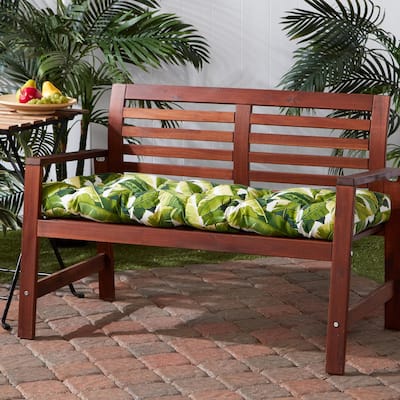 Outdoor Palm Leaves Bench Cushion (Cushion Only)