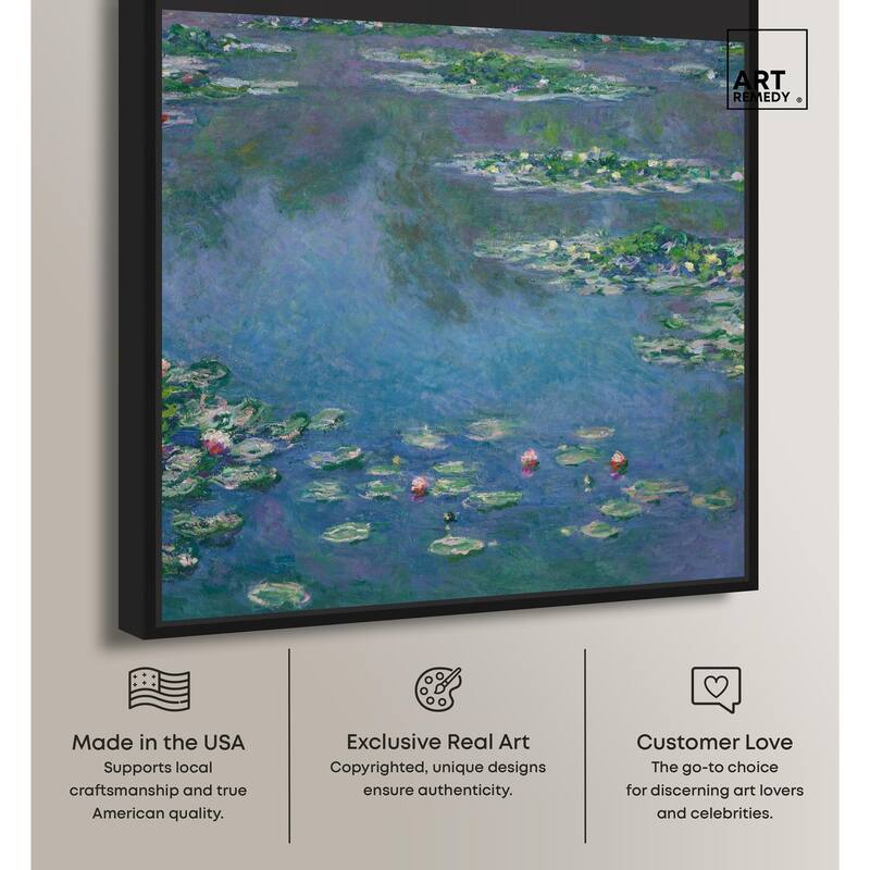Monet Water Lilies Canvas by Art Remedy
