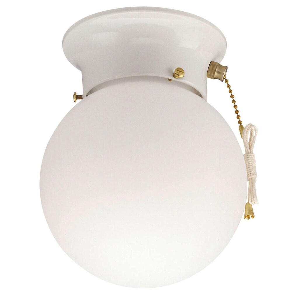 Shop Westinghouse 66680 Globe Glass Ceiling Light Fixture With