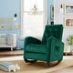preview thumbnail 22 of 42, Roomfitters High Back Rocking Chair Nursery Chair, Comfortable Rocker Fabric Padded Seat, Modern High Back Armchair, Beige