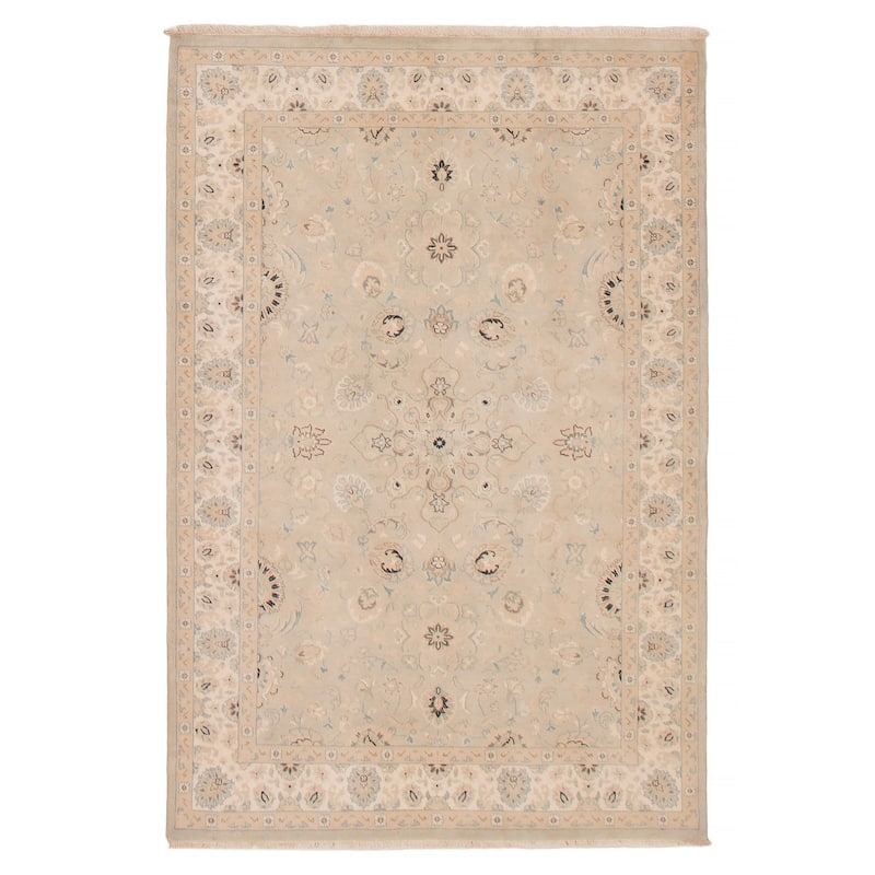ECARPETGALLERY Hand-knotted Pako Persian 18 Of 20 Grey Wool Rug - 4'1 x 6'2 - Light Grey - 4'1 x 6'2
