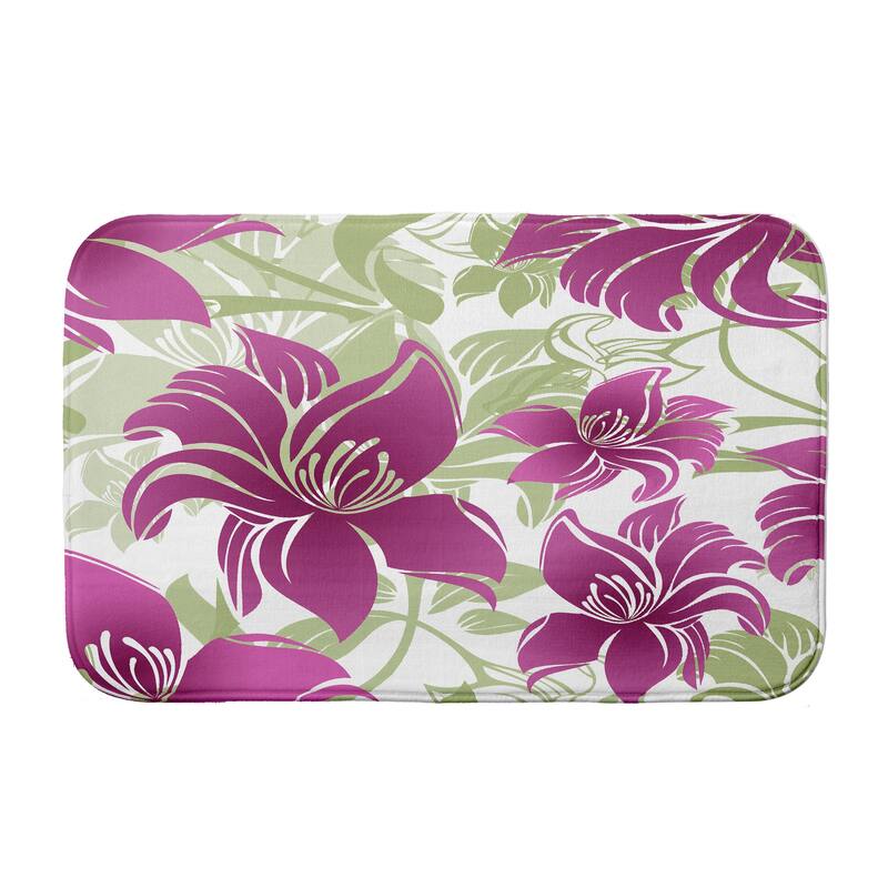 Tree Mallow Bath Mat - 21 x 34 - Purple