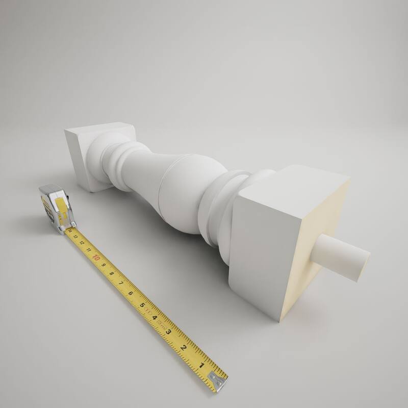 Fiberthane 700 Series Bradford Baluster, Factory Primed