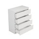 preview thumbnail 8 of 20, 4-Drawer Vanity Desk, Handleless Design, Suitable for Bedroom and Living Room